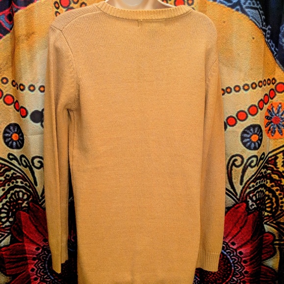 Forever 21 brand juniors small beige tie up dress - Picture 2 of 2